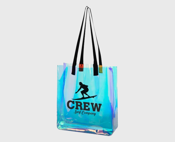 Custom holographic bag with logo