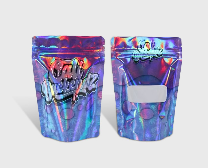 custom holographic mylar bags