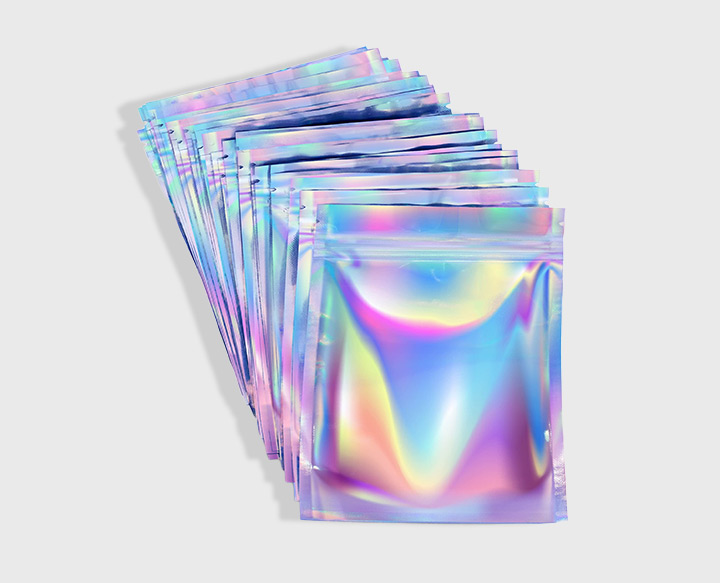 holographic ziplock bags