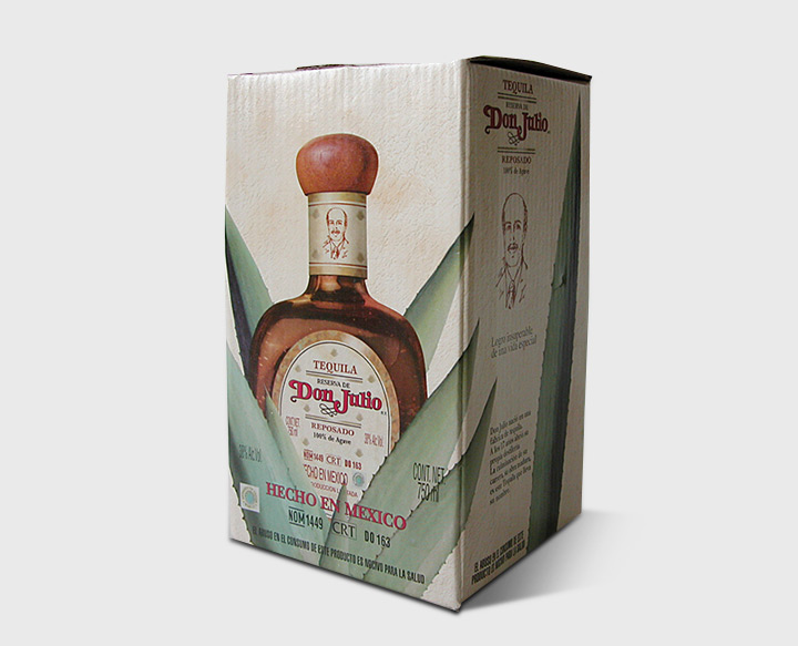 Printed tequila box