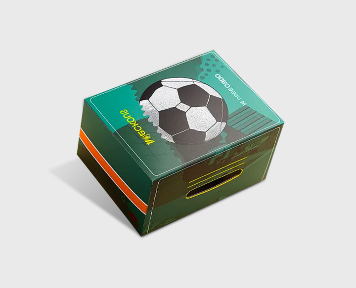 printed football box