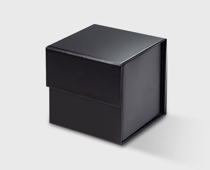 black corrugated shipping boxes